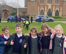 Eco team visit guildford cathedral